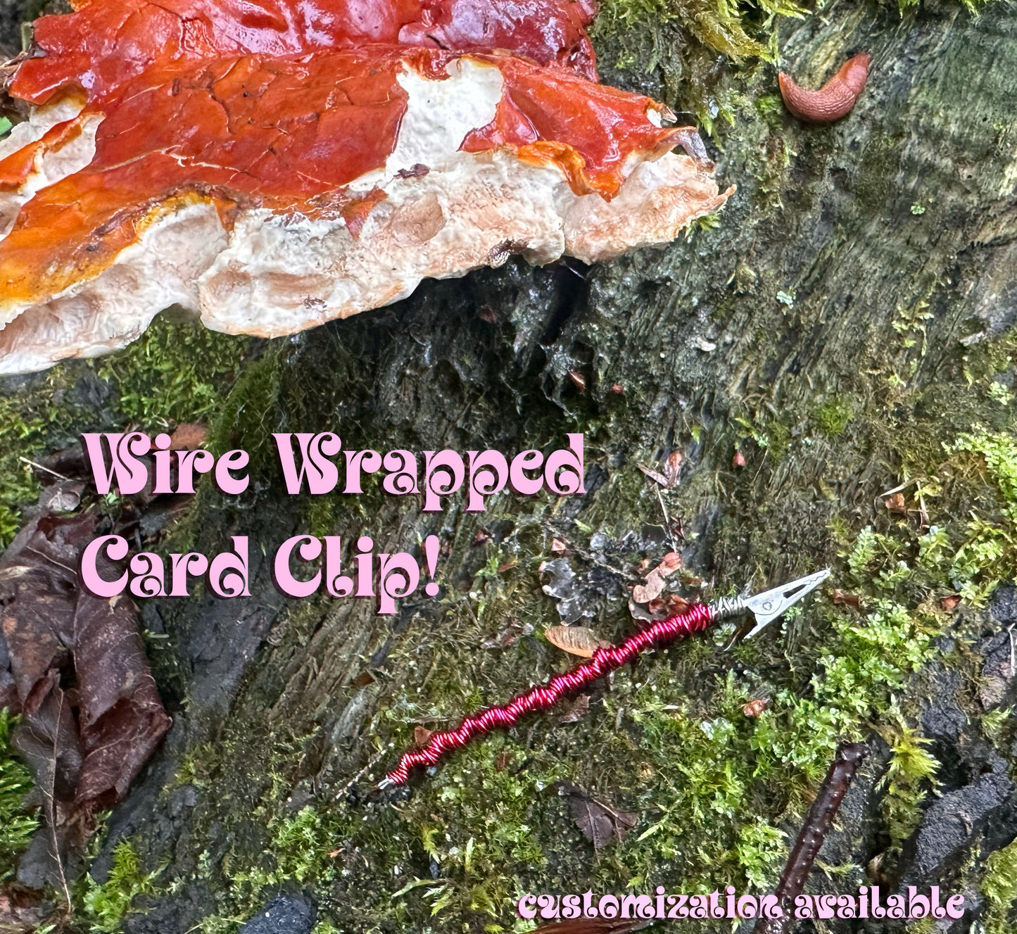 WIRE WRAPPED CARD CLIP!